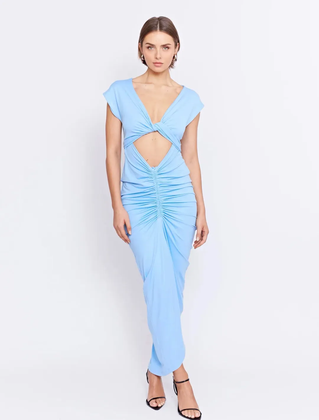 Pfeiffer Ramos Dress in Light Blue Size 8 for rent on The Volte - main image