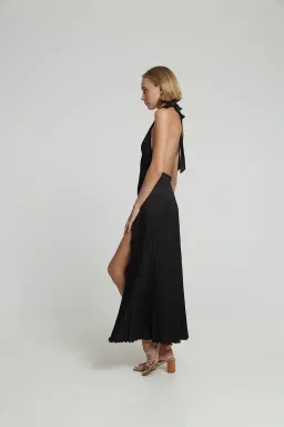 L’Idee Renaissance Split Dress Black Size 8 for rent on The Volte - image 2