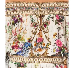 Camilla Off Shoulder Short Dress By The Meadow Print Size M / AU 12 for rent on The Volte - image 4