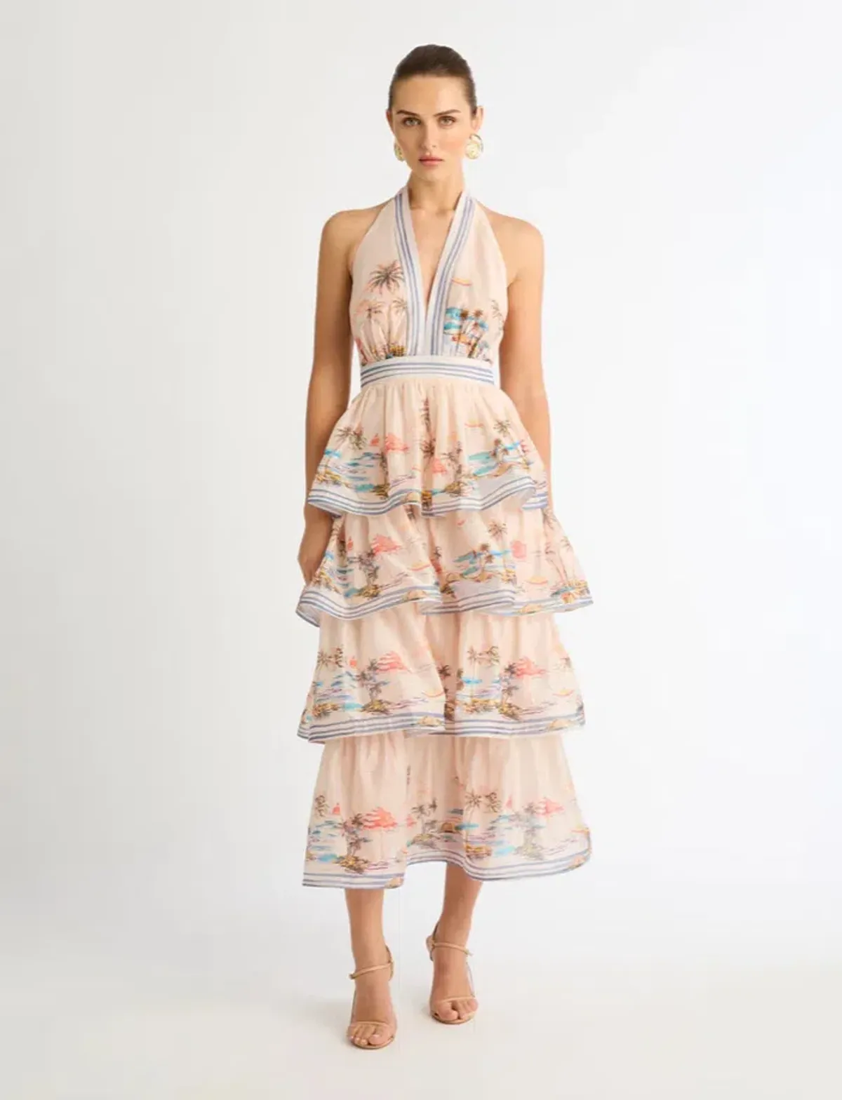 Sheike Riviera Max Dress Blush Pink Size 10 for rent on The Volte - main image