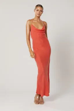 Winona Marcella Cowl Dress Scarlet Red Size XXS / AU 4 for rent on The Volte - image 4