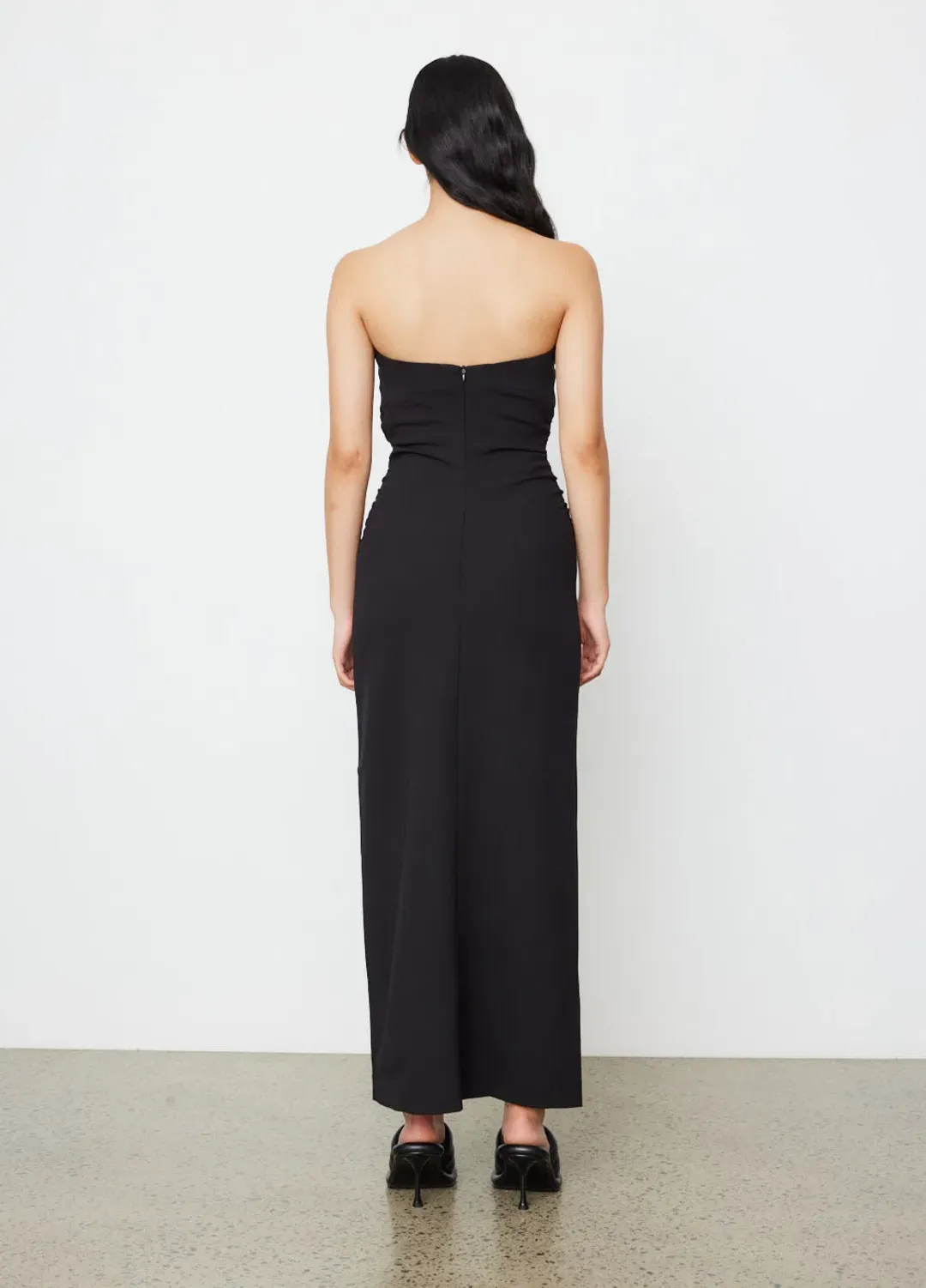 Wynn Hamlyn Zoe Bodice Dress Black Size 8  for rent on The Volte - main image