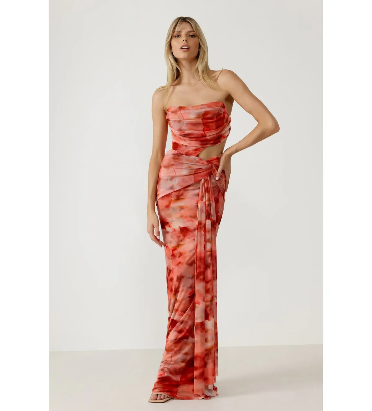 Lexi Fleur Dress Print Size 8  for rent on The Volte - main image