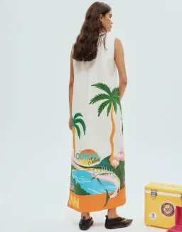 Alemais Samaki Midi Dress In Multi Size 10  for rent on The Volte - image 3