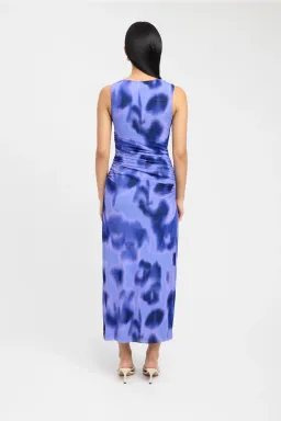Kookai Poppy Maxi Dress Blue Print Size 36/Au 8 for rent on The Volte - image 2