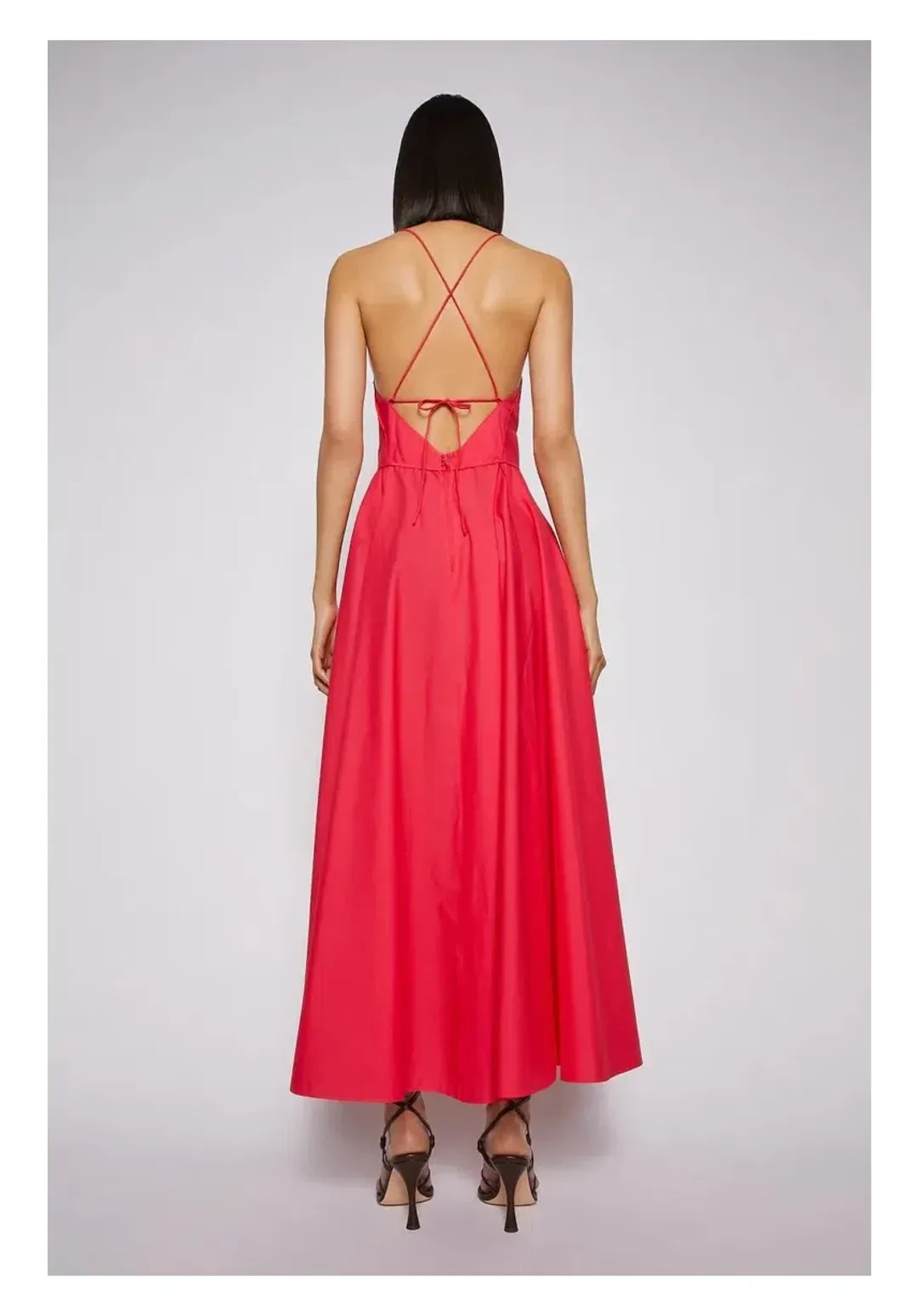 Scanlan Theodore Parachute Cotton Strappy Dress in Fuchsia Size S/Au 8 for rent on The Volte - main image