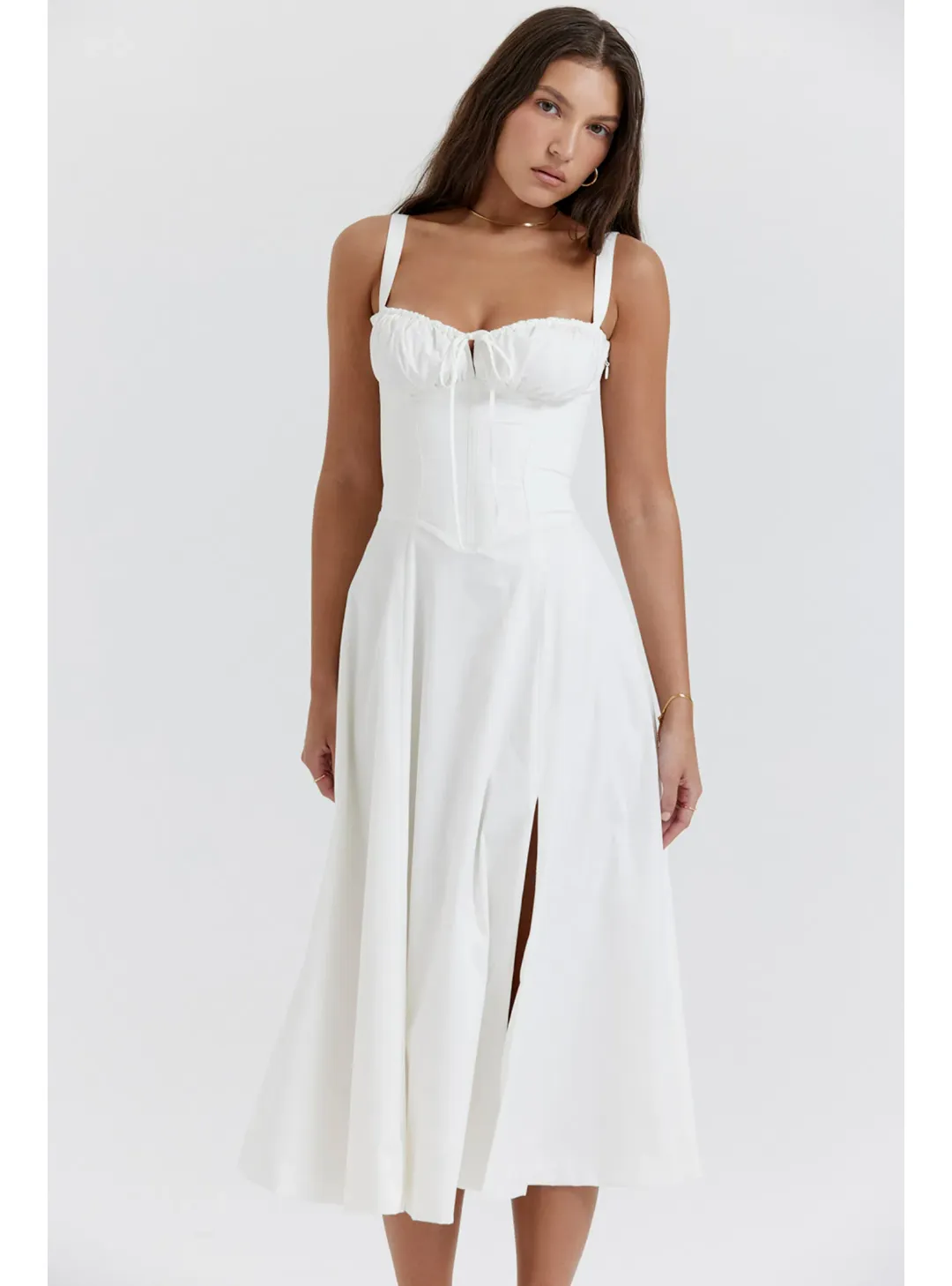 House of CB Carmen Dress White Size S / AU 8 for rent on The Volte - main image