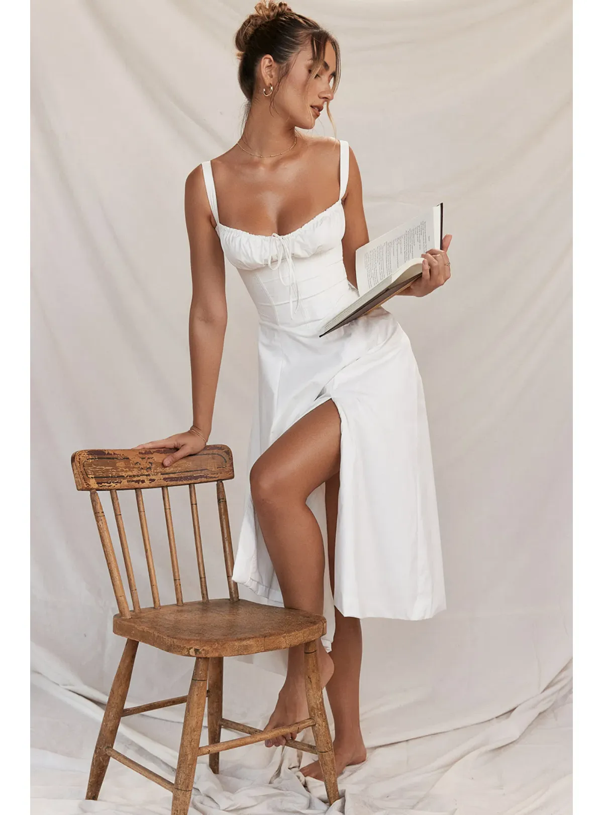 House of CB Carmen Dress White Size S / AU 8 for rent on The Volte - main image