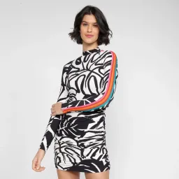 Farm Rio Mini Bodycon Dress Black And White Size M / AU 10 for rent on The Volte - image 2