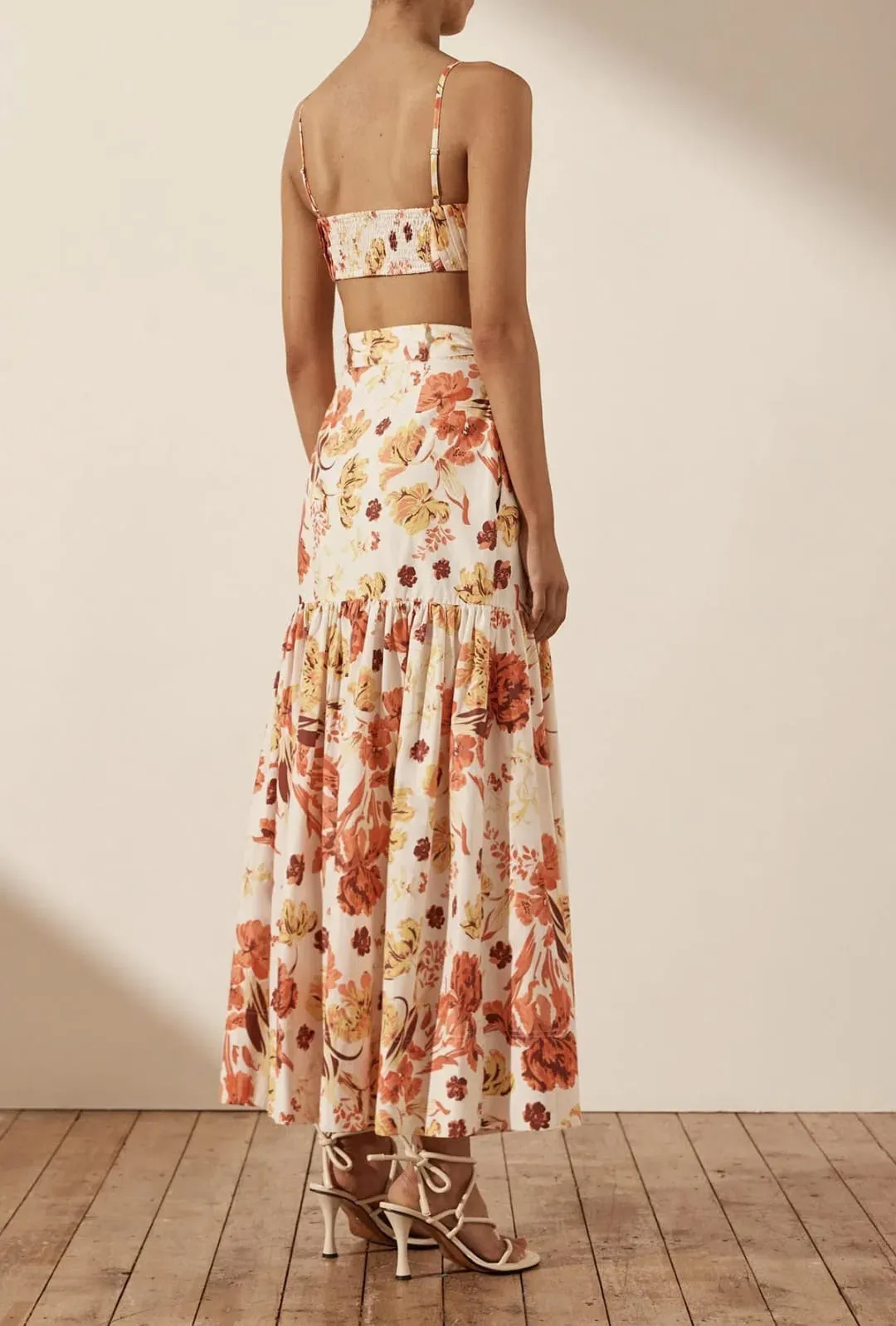 Shona Joy Kalani Pleated Bralette Multi Size AU 8 for rent on The Volte - main image