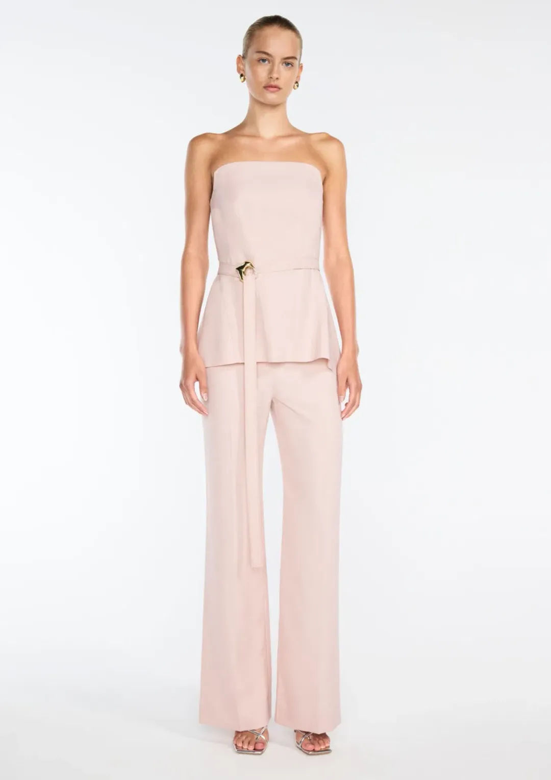 Manning Cartell Tonal Poetry Bustier & Pant Set Blush Size 8  for rent on The Volte - main image