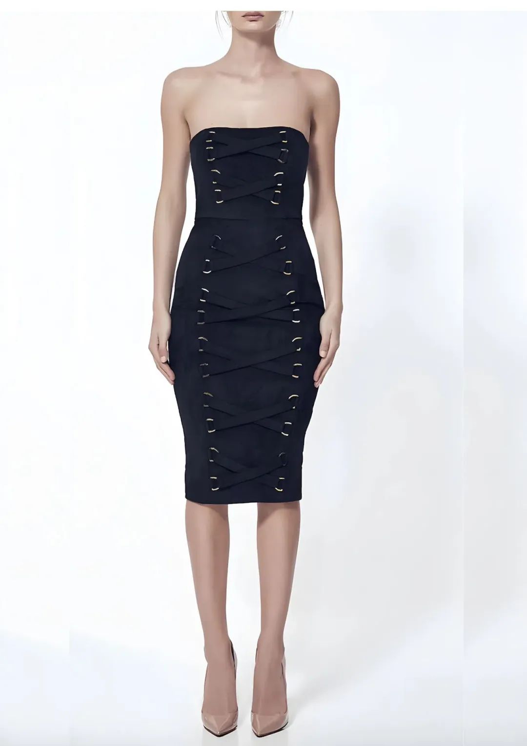Misha Petra Dress Black Size 8 for rent on The Volte - main image