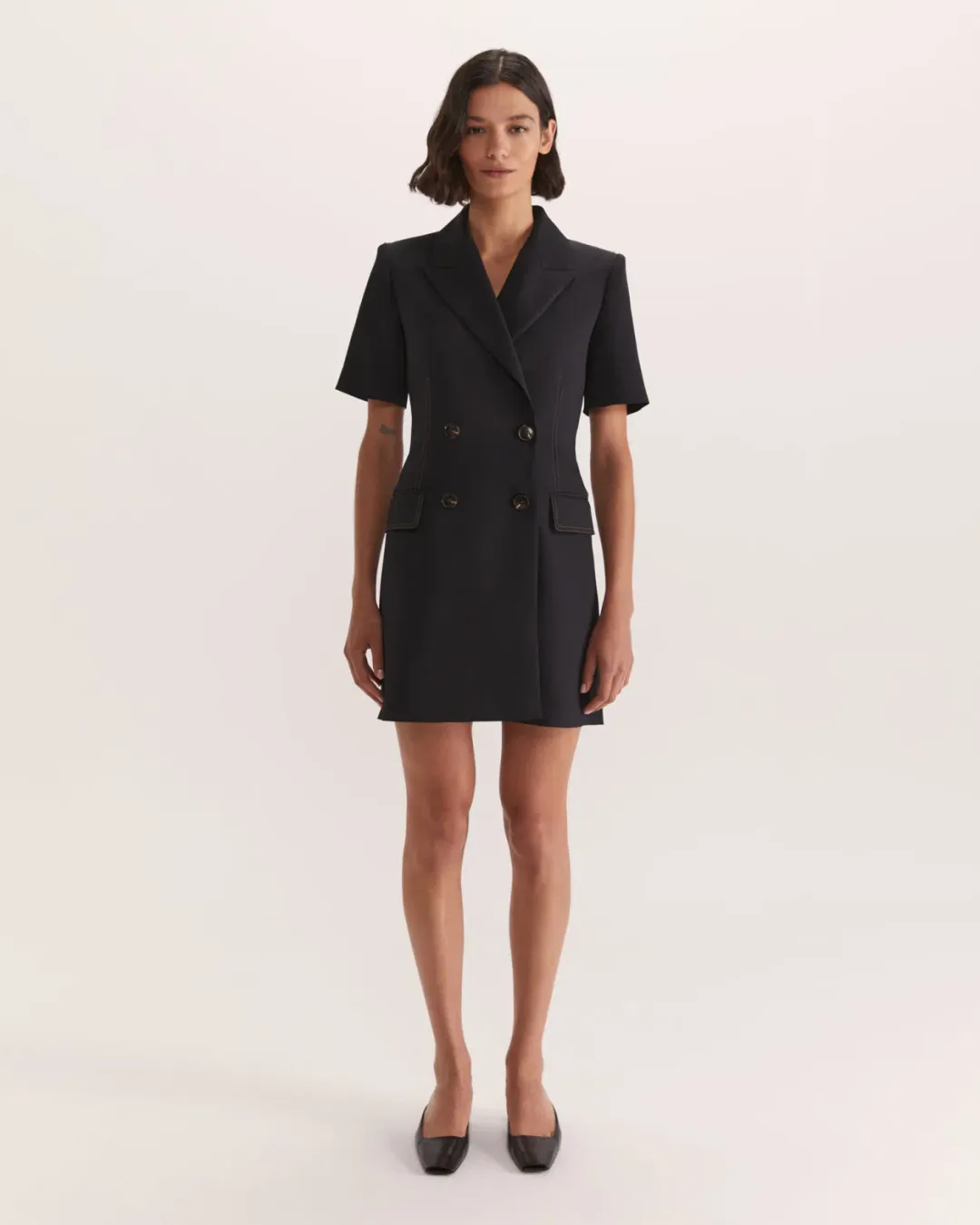 Saba Dharma Blazer Mini Dress Black Size 10 for rent on The Volte - main image