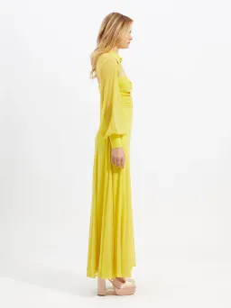 Alice McCall Sunset Kiss Midi Dress in Mango Size 12 for rent on The Volte - image 2
