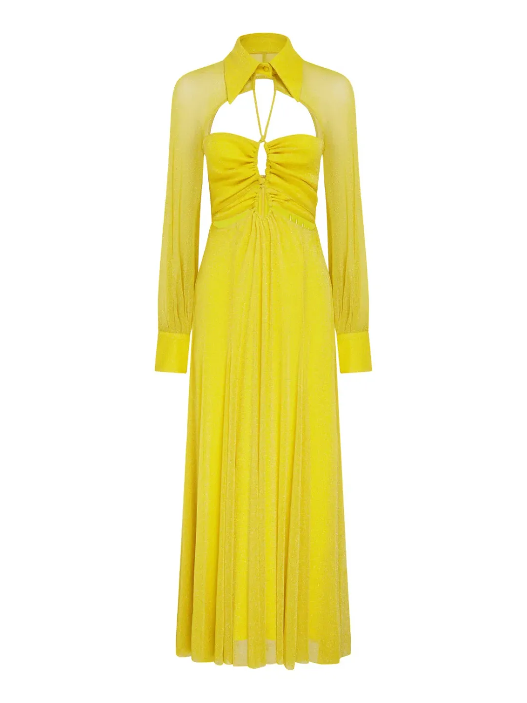 Alice McCall Sunset Kiss Midi Dress in Mango Size 12 for rent on The Volte - main image