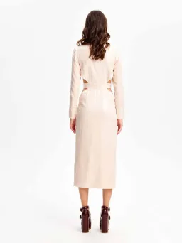 Alice McCall Night Sky Trench Dress Chai Latte Size 12 for rent on The Volte - image 3