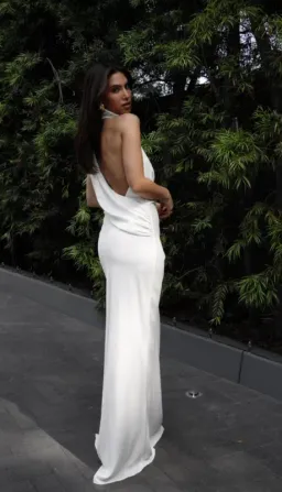 MISHA Constantina Gown Ivory Size 14  for rent on The Volte - image 3