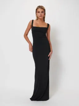 Effie Kats Helena Gown Black Size M / AU 10 for rent on The Volte - image 1