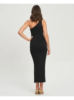 Tussah Nella Knit Dress in Black Size AU 10 for rent on The Volte - image 3