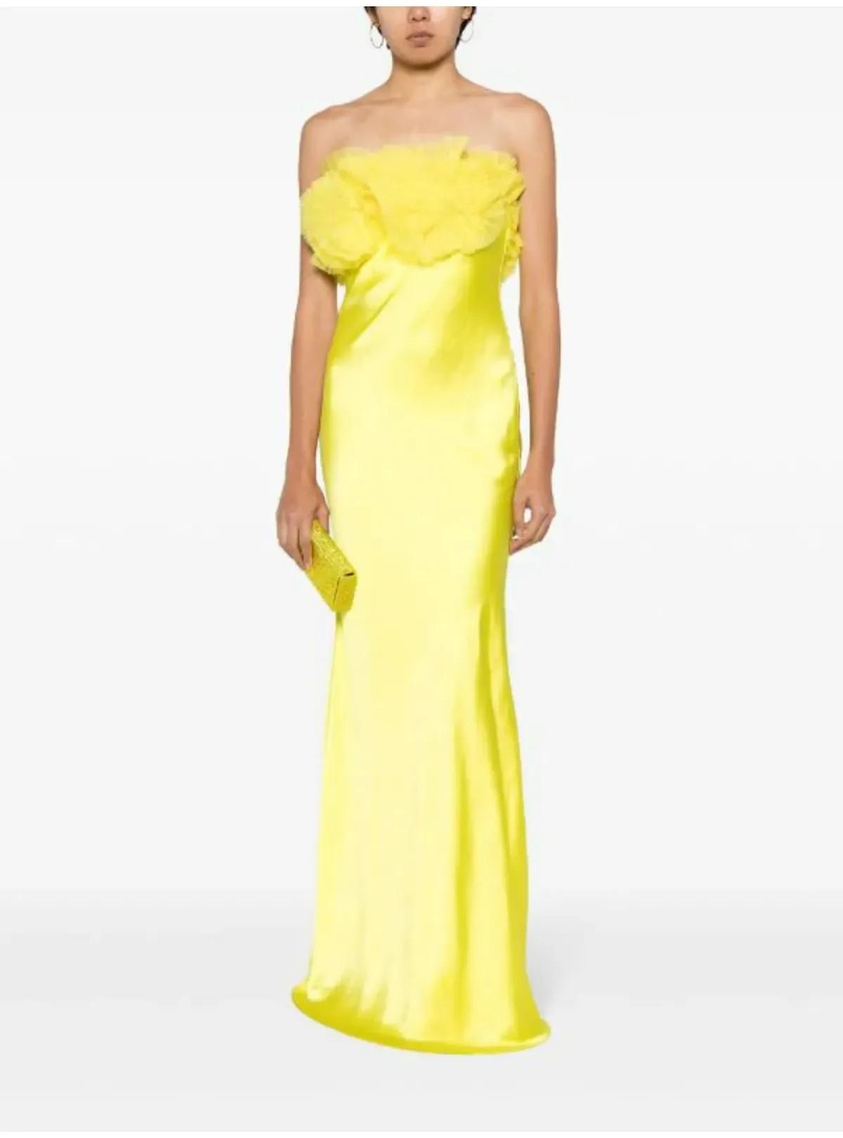 Rachel Gilbert Eyelar Gown Yellow Size 1  / AU 8 for rent on The Volte - main image