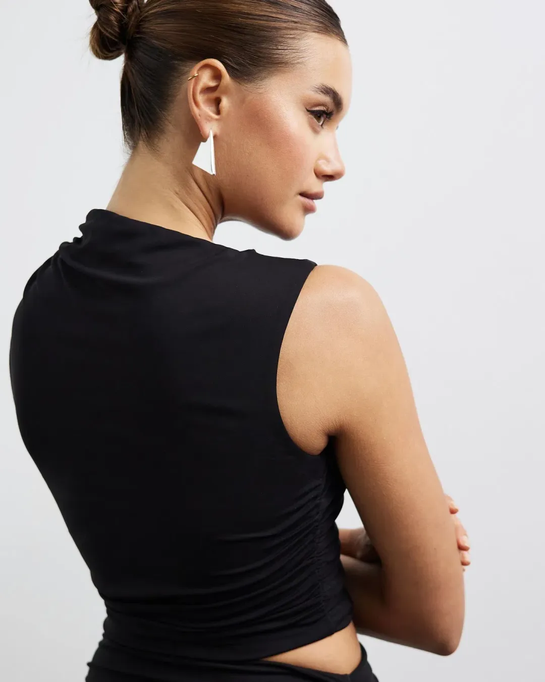 Lover Collins Ring Front Maxi Dress Black Size 10 for rent on The Volte - main image