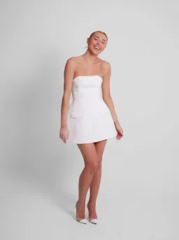Odd Muse The Ultimate Muse Strapless Dress in White Size XS / AU 6 for rent on The Volte - image 1