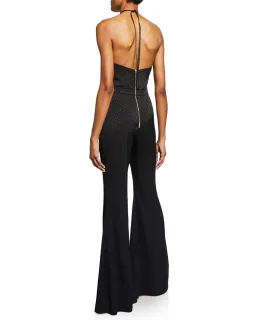 Alexis Naila Wide Leg Halter Jumpsuit Black Size 10 for rent on The Volte - image 5