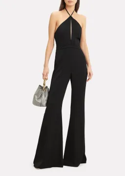 Alexis Naila Wide Leg Halter Jumpsuit Black Size 10 for rent on The Volte - image 3