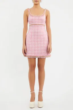 Rebecca Vallance Gabrielle Scoop Mini Dress Pink Size 6 for rent on The Volte - image 2