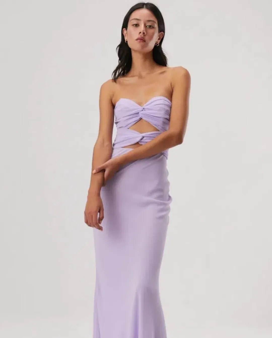 Misha Saga Maxi Dress In Violet Size 8  for rent on The Volte - main image