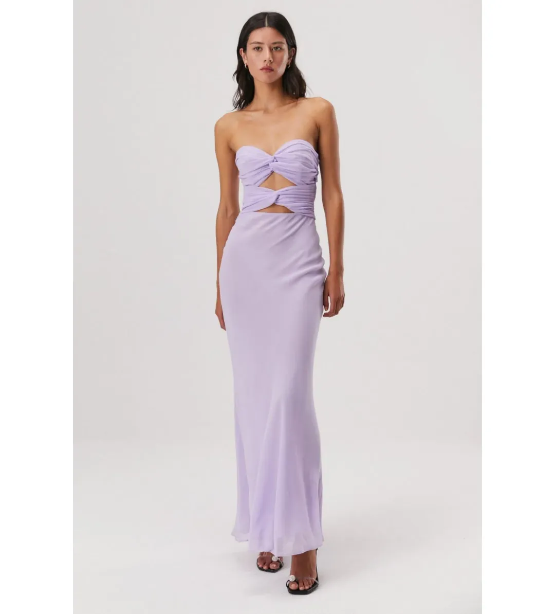 Misha Saga Maxi Dress In Violet Size 8  for rent on The Volte - main image