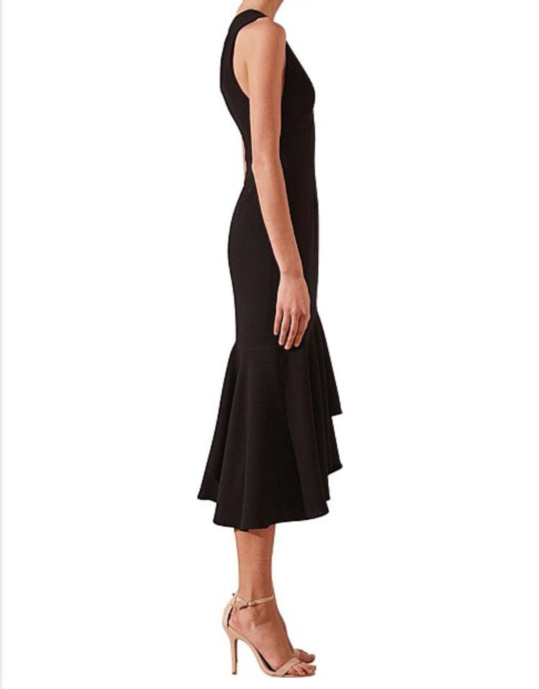 Black Shona Joy Midi Plunge Size 8 for rent on The Volte - main image