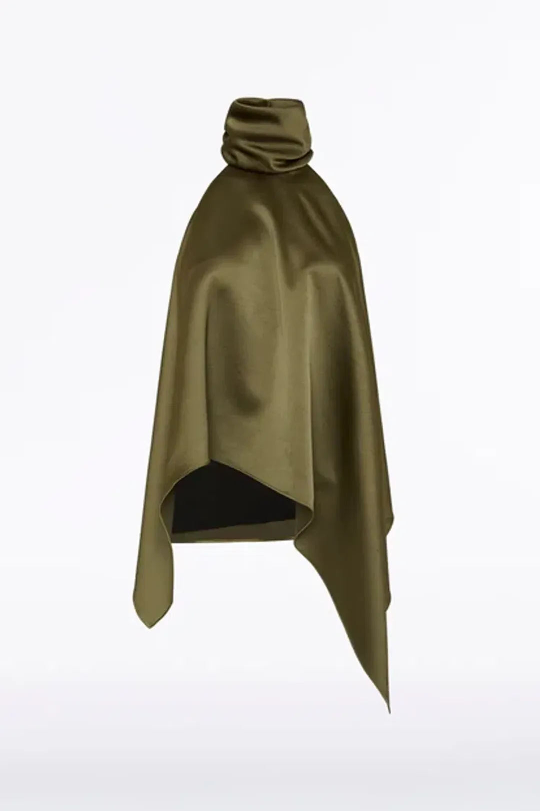 Carla Zampatti Ivy Stin Draped Halter Top and Satin Bias Skirt Set Green Size 10 for rent on The Volte - main image