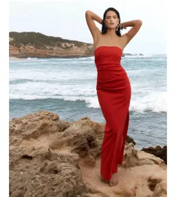 Azzurielle Torin Gown Red Size 8 for rent on The Volte - image 5