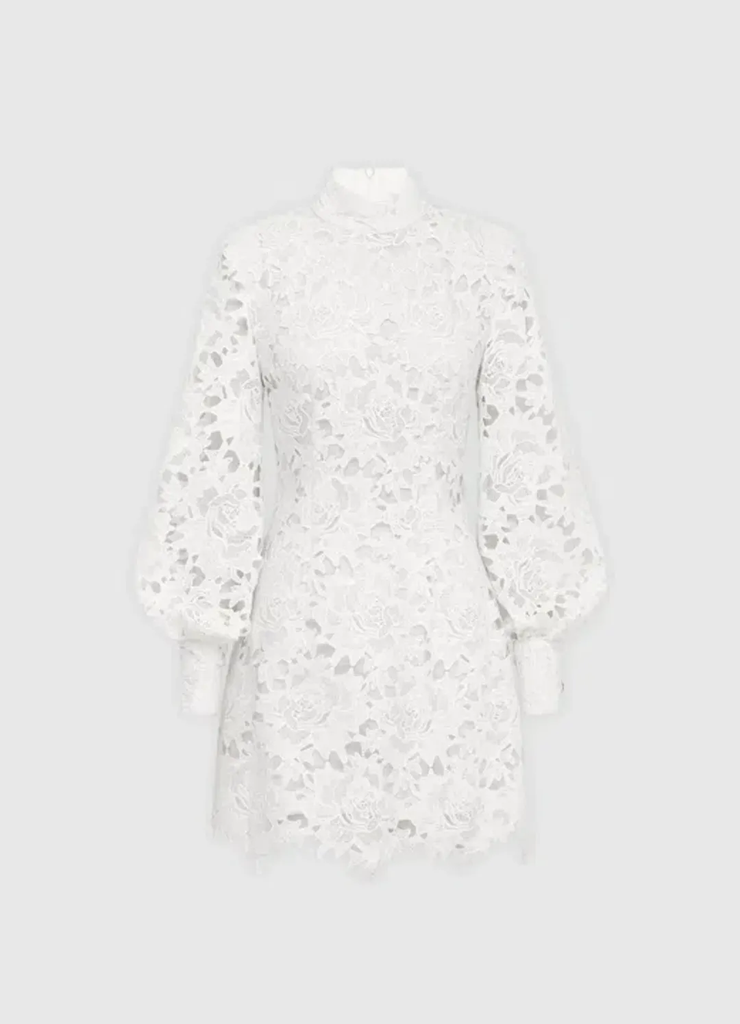 Leo Lin Isla Lace Mini Dress Snow Size 10 for rent on The Volte - main image