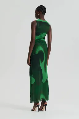 Scanlan Theodore Italian Watercolour Print Dress Safari Size 6 for rent on The Volte - image 2