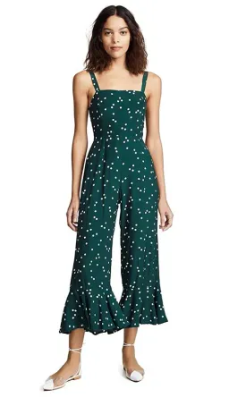 Faithfull The Brand Lea Jumpsuit Green Print Size XS / AU 6 for rent on The Volte - image 2