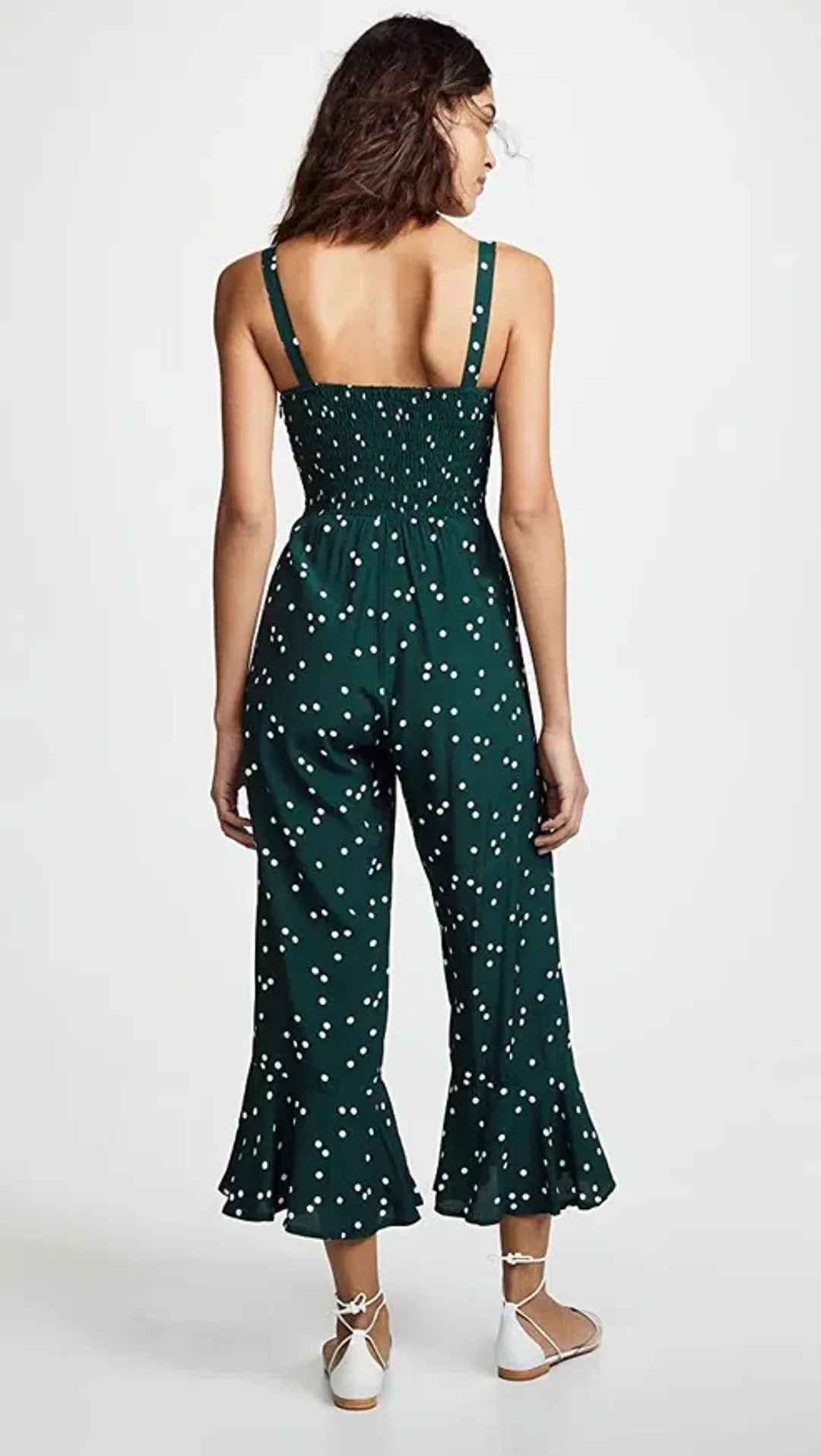Faithfull The Brand Lea Jumpsuit Green Print Size XS / AU 6 for rent on The Volte - main image