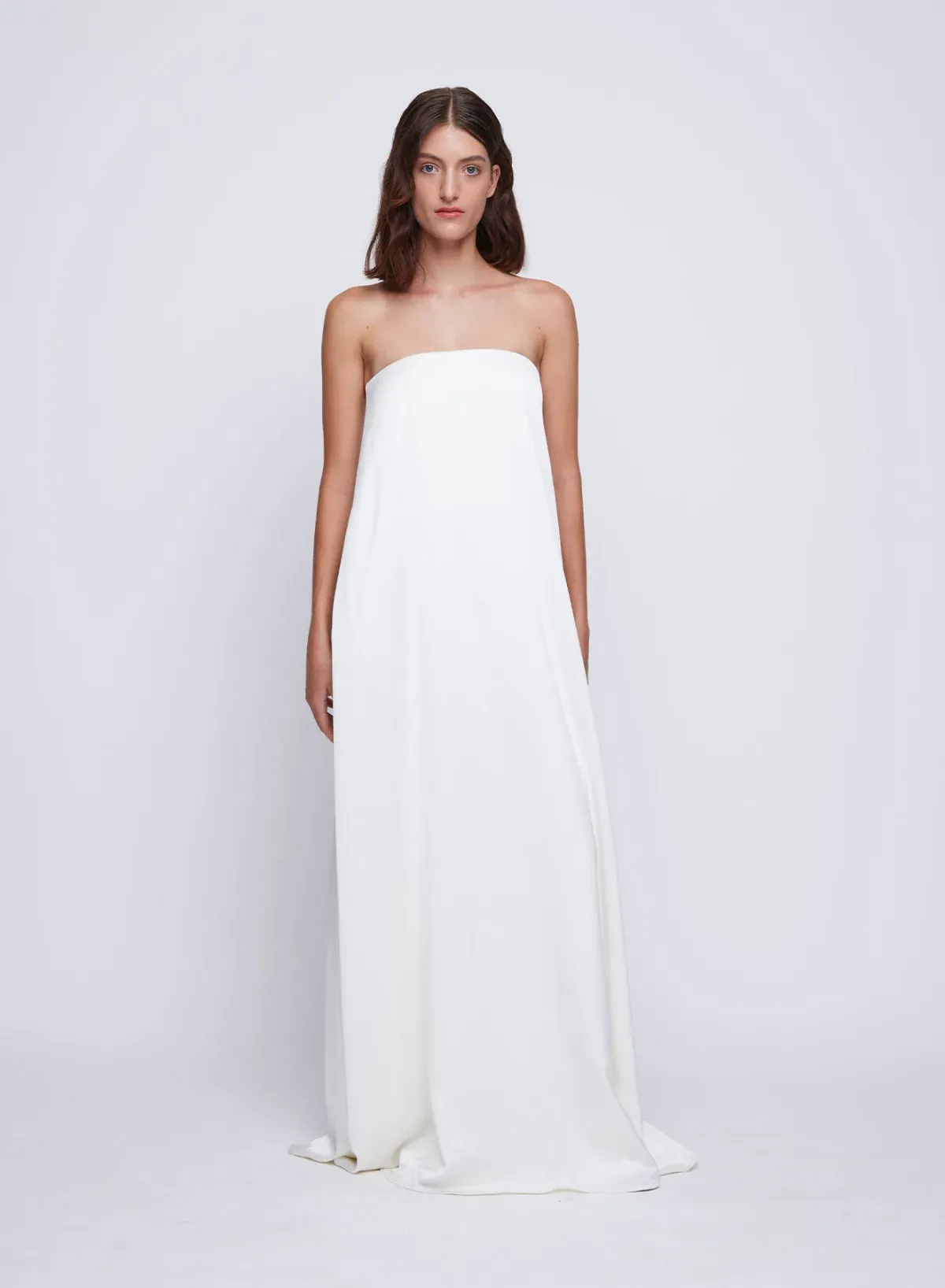 Anna Quan Delfina Gown Ivory White Size 10 for rent on The Volte - main image
