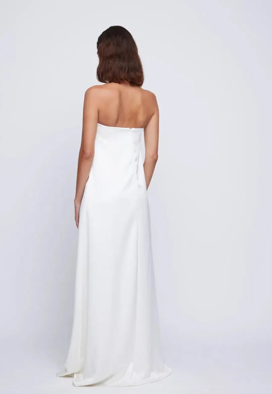 Anna Quan Delfina Gown Ivory White Size 10 for rent on The Volte - main image