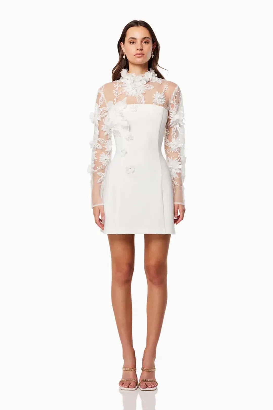 Elliatt Damaris Mini Dress in White Size Small / AU 8 for rent on The Volte - main image