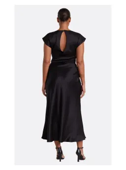 Bec & Bridge Dreamer Wrap Midi Dress Black Size 16 for rent on The Volte - image 2
