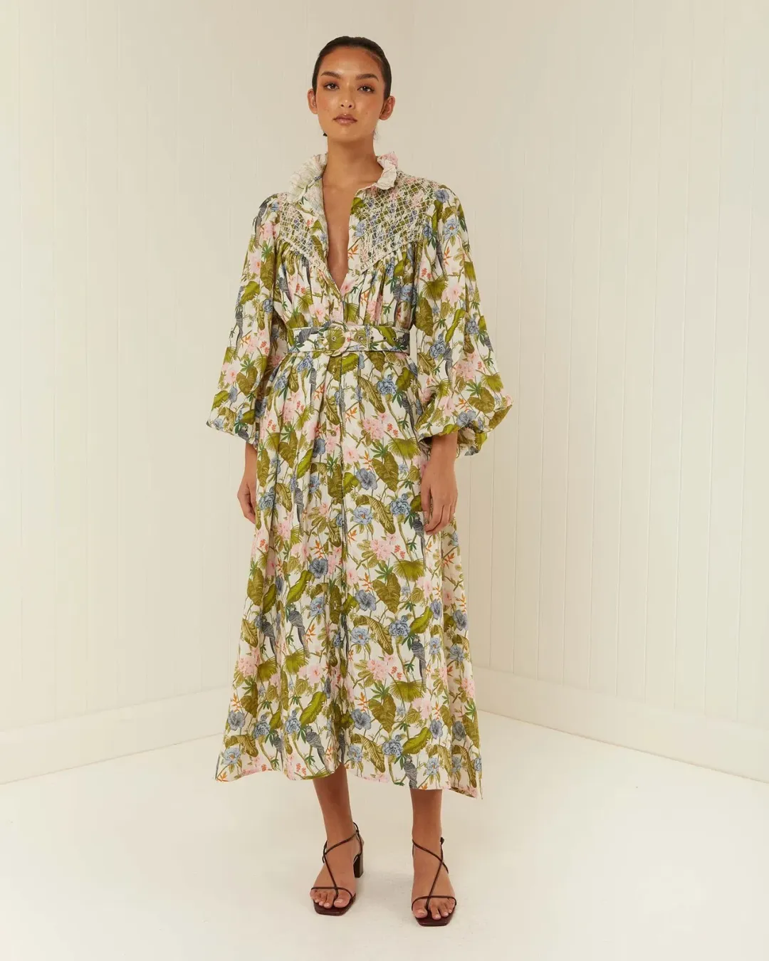 Palm Noosa Apollo Dress in Print Size 14 for rent on The Volte - main image