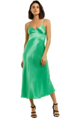 Bec & Bridge Loren Midi Dress Green Size 10 for rent on The Volte - image 2