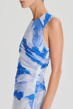 Scanlan Theodore Italian Cloud Print Dress Print Size 10 for rent on The Volte - image 3