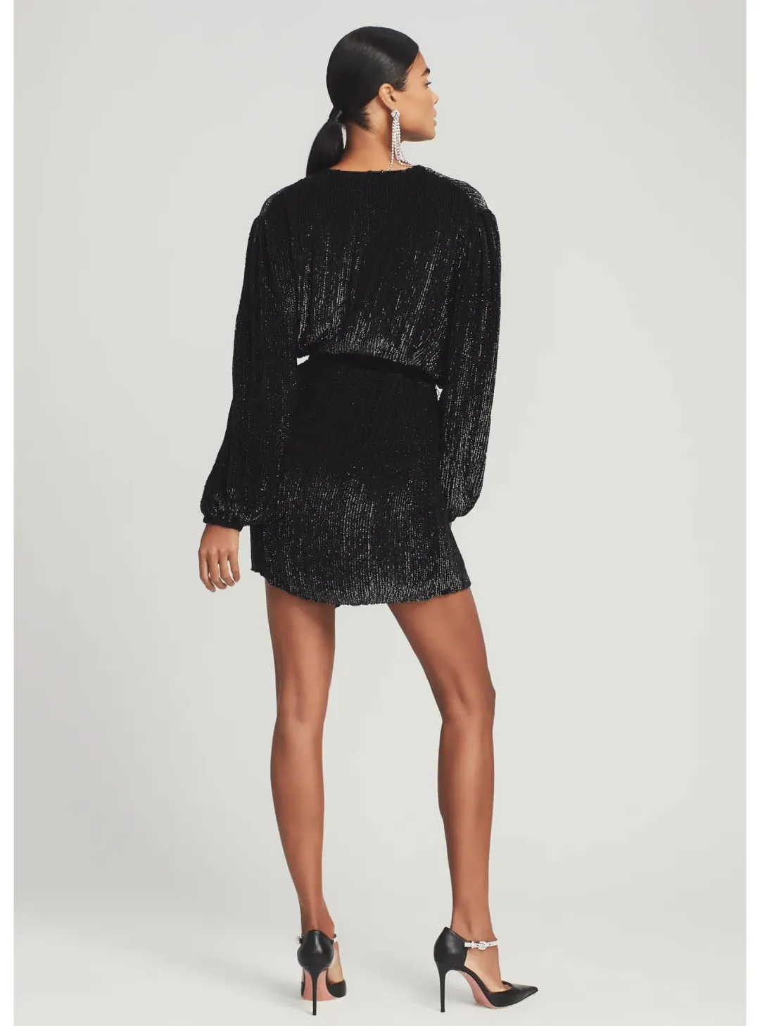 Retrofete Gabrielle Robe Dress In Black Size Small / AU 8 for rent on The Volte - main image