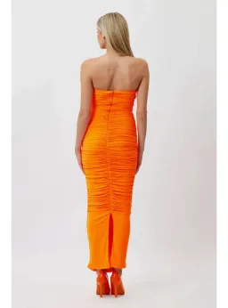 Bianca & Bridgett Tara Gown Orange Size AU 12 for rent on The Volte - image 4