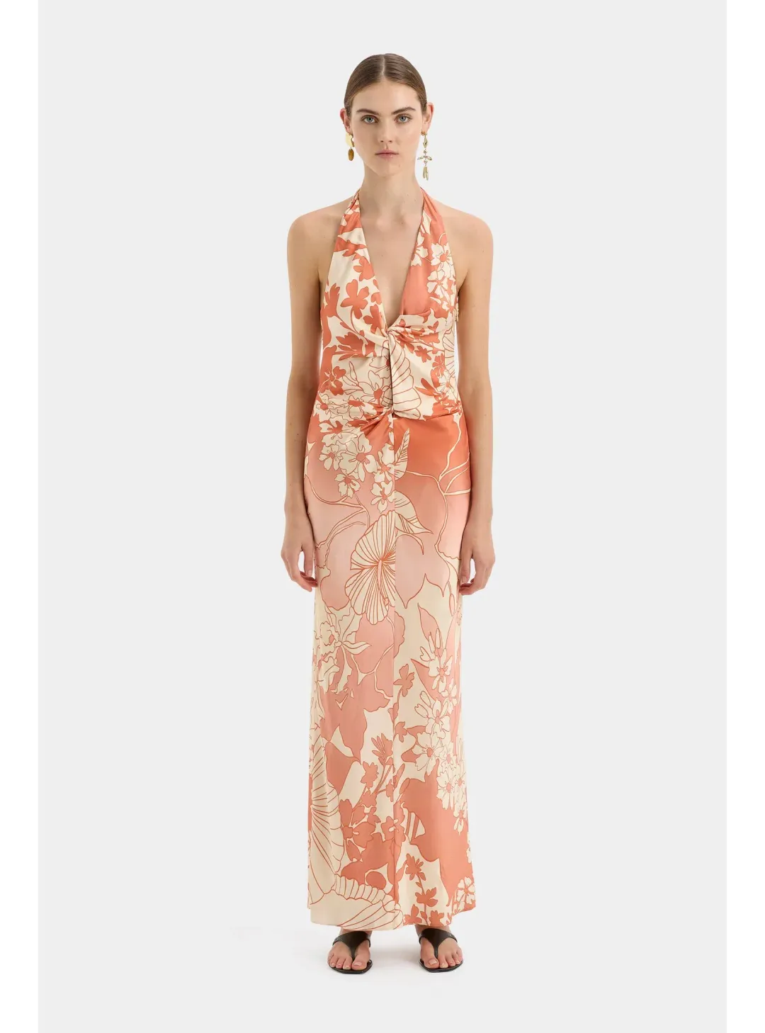 Sir the label Como Twist Dress Paradiso Print Size AU 12 for rent on The Volte - main image