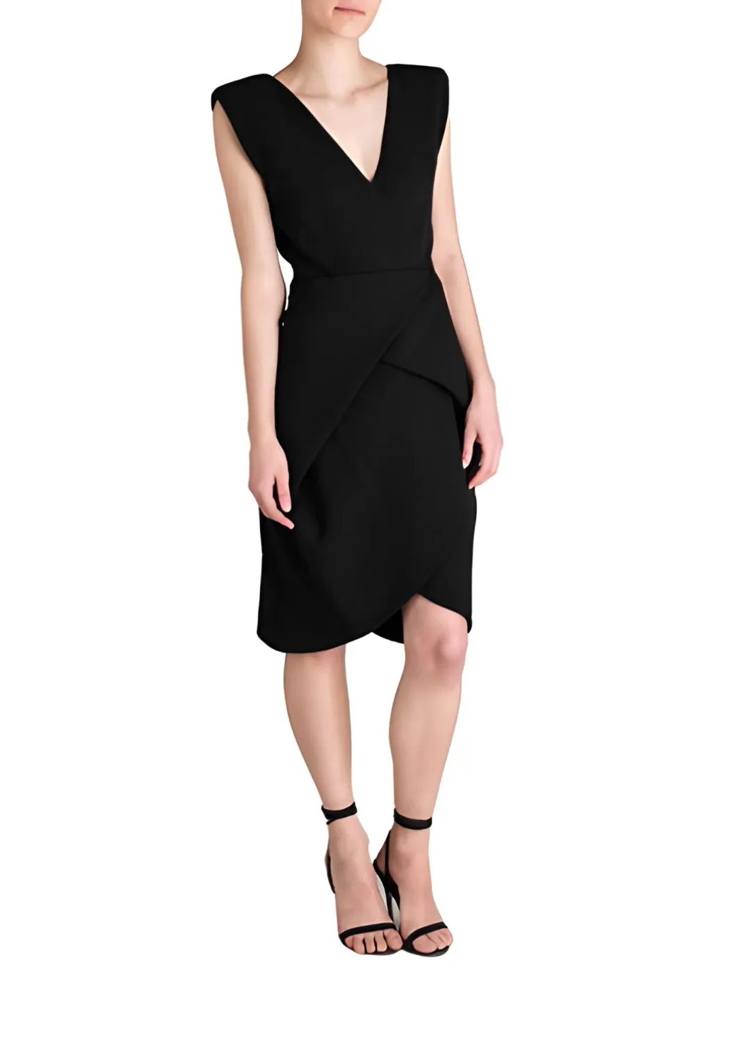 Bianca Spender Cocoon Dress Black Size AU 14 for rent on The Volte - main image