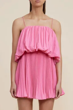 Acler Varley Mini Dress Peony Pink Size 6 for rent on The Volte - image 2